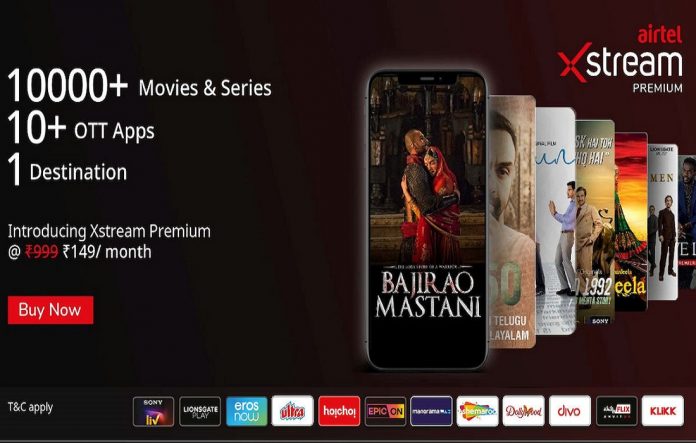 Airtel Xtream Premium, an all-in-one OTT app, Launched in India