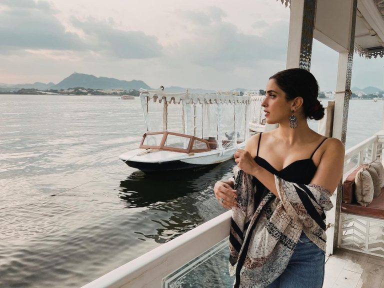 Sanya Malhotra’s latest photoshoot, glamorous style seen amidst beautiful background