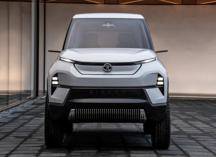 Pictures of Tata's new EV Tata Curve electric SUV will have a range of up to 500 km and will be available in India within the next two years.