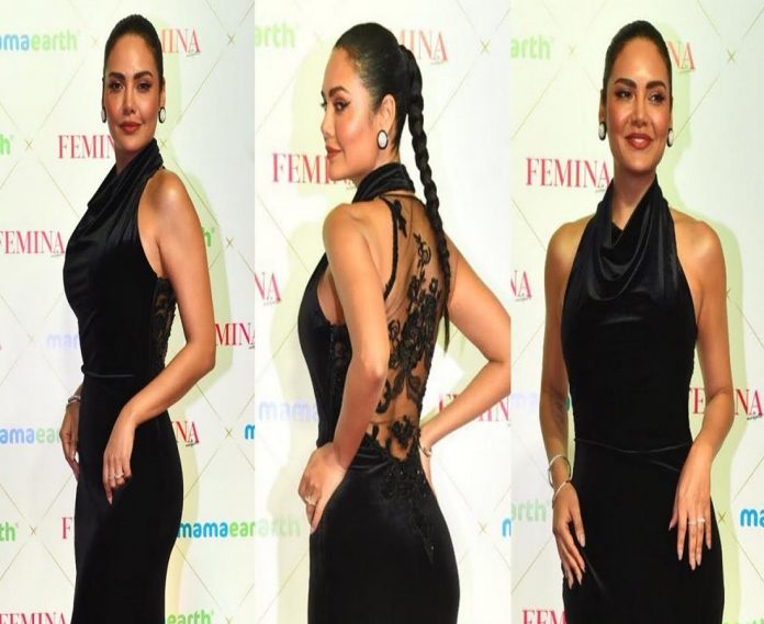 Seeing Esha Gupta in black dress, all the cameras turned, everyone's eyes stopped on the back