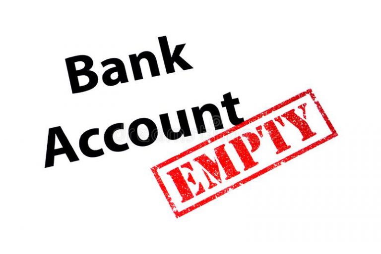 If the bank account is not used, many types of losses must be incurred.