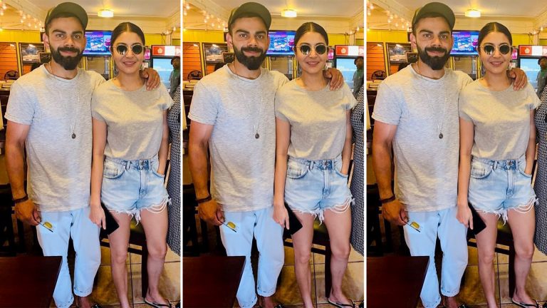 Anushka Sharma pictures: Virat Kohli and Anushka Sharma were spotted together for the first time in a while enjoying a romantic coffee date in the streets of the UK.