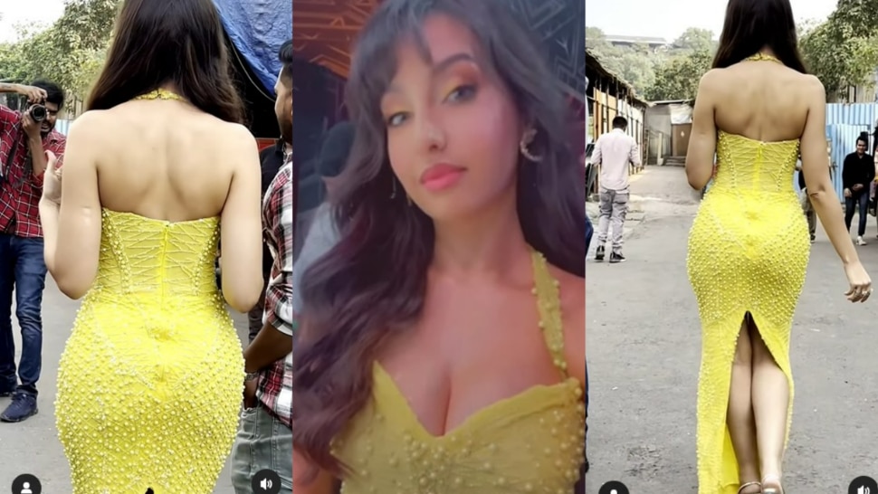 Nora Fatehi created magic in a yellow dress, people were left watching