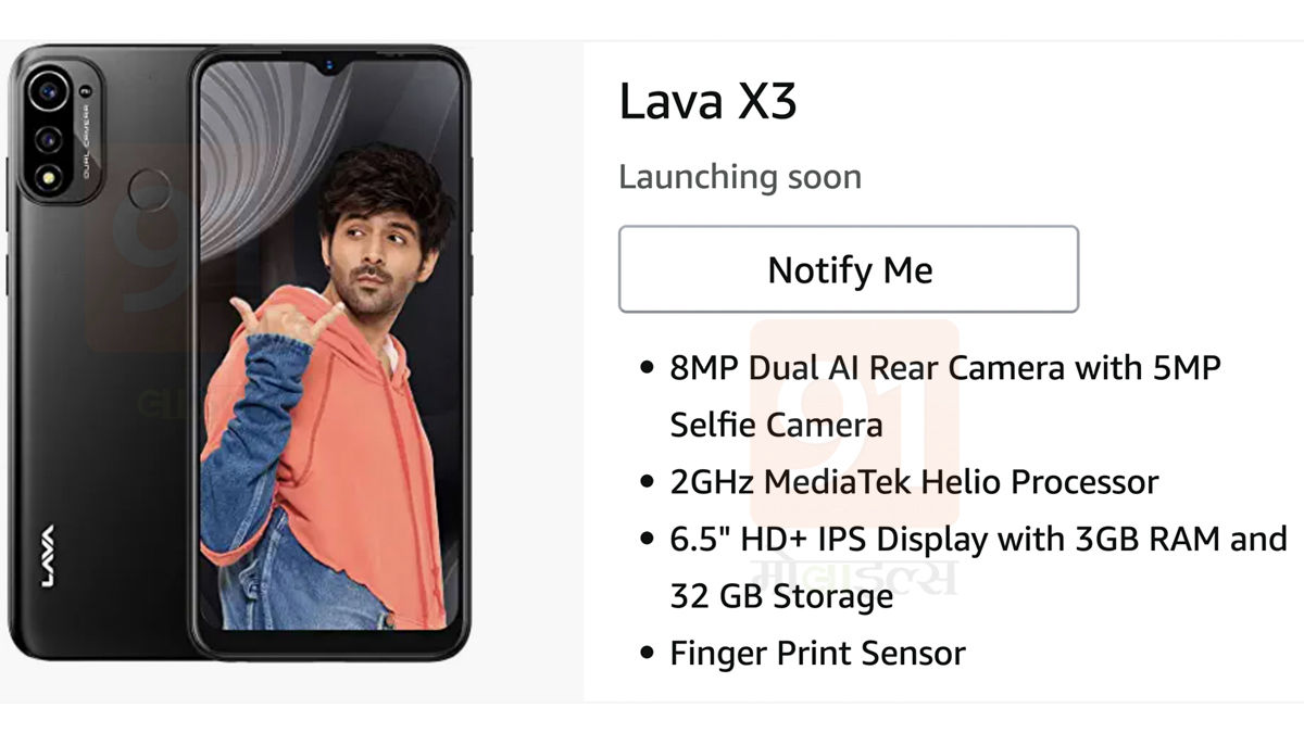 Lava X3 Specifications