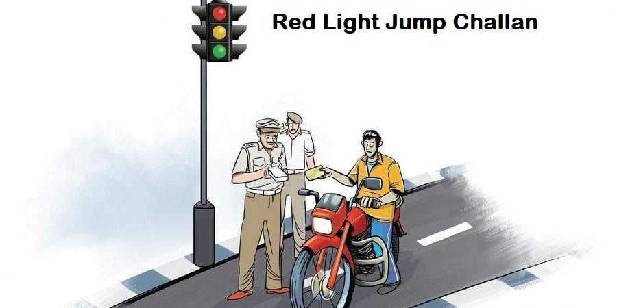 red light jump challan