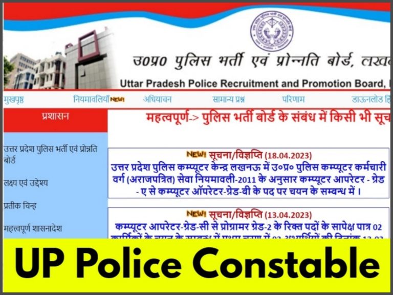 UP Police has posted a recruitment notification for vacancies