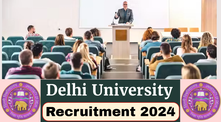 Assistant Professor Recruitment in Delhi University, this is the last date