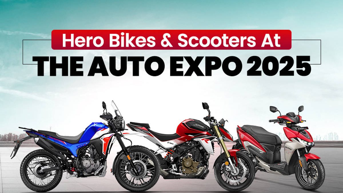 Hero Bikes at Auto Expo 2025.