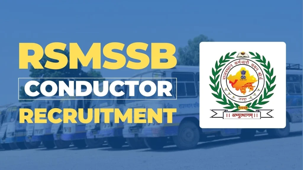 The Rajasthan Conductor Recruitment 2025 online application