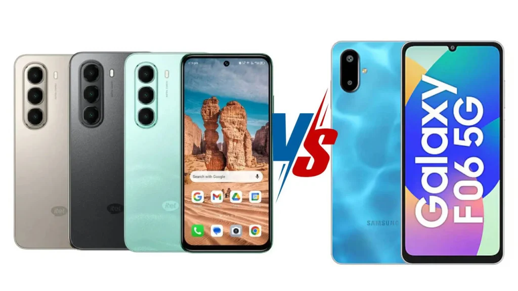 Samsung Galaxy F06 5G against Intel A95 5G