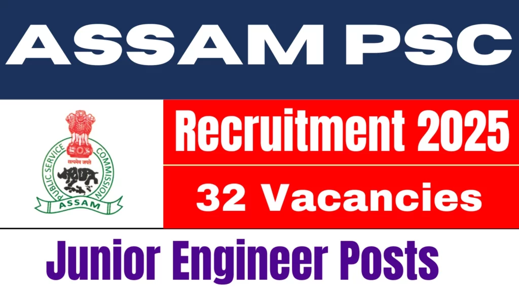 32 positions for Junior Engineers (Civil)