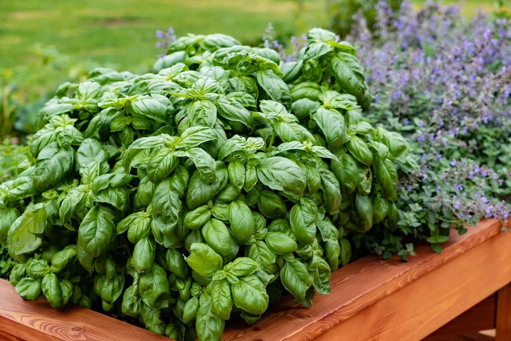 Leaves of basil