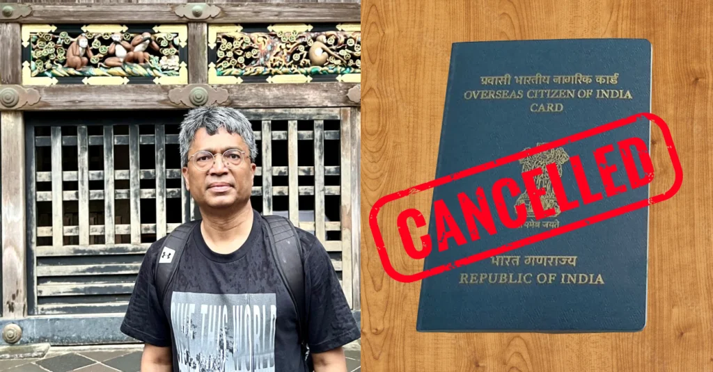 A holder of an OCI card is not eligible to vote or run for office in India.