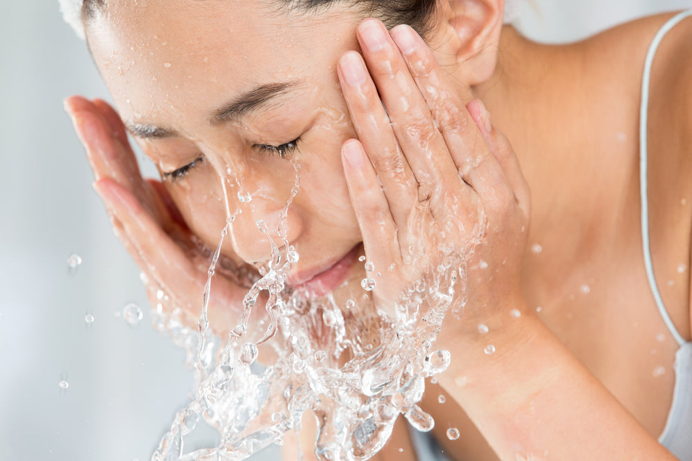 Using warm water to wash your face