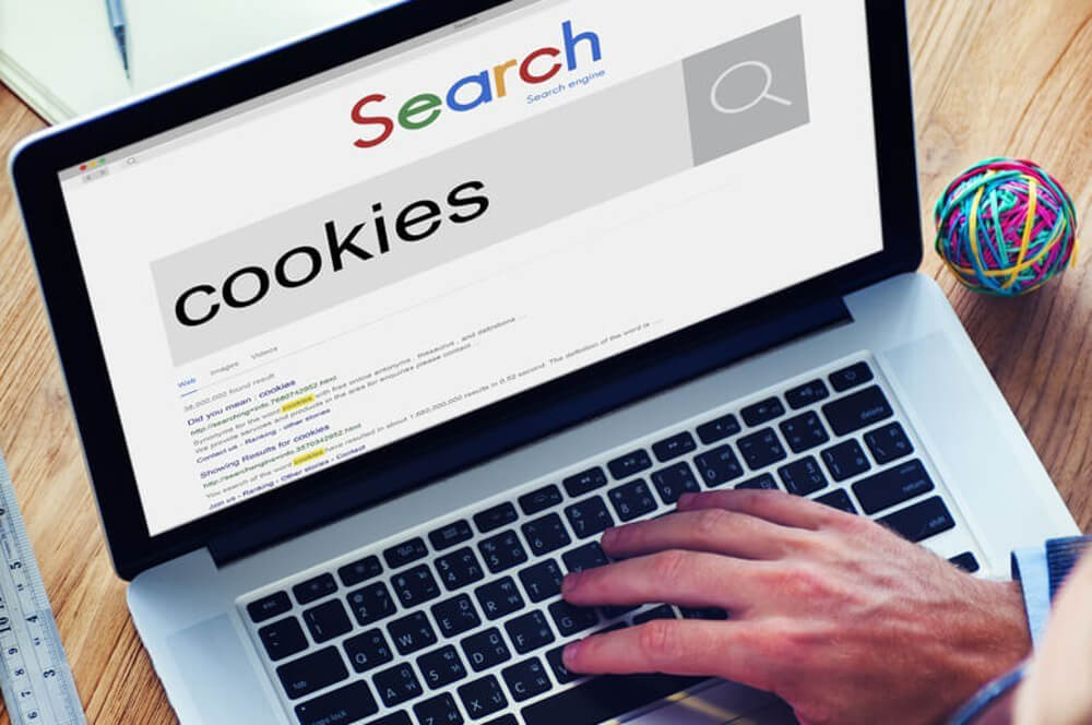 A pop-up window asking about cookies appears