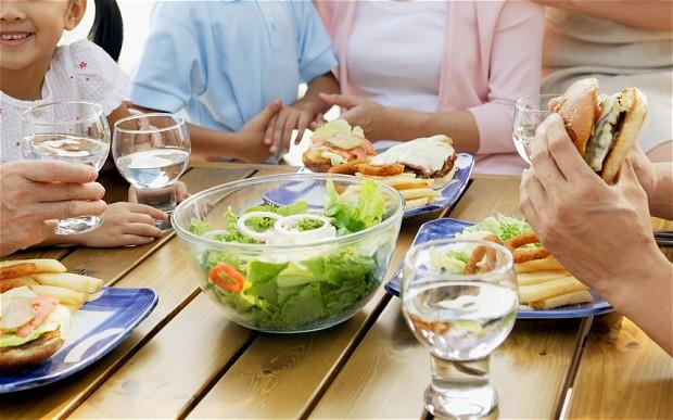 The house elders frequently advise against drinking water just after eating