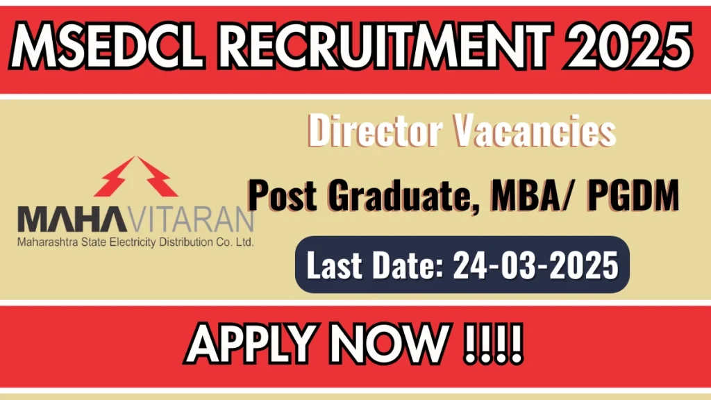 Maharashtra Energy Dept Hiring 2025