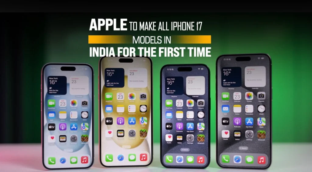 In order to increase local production in India, Apple plans to build the iPhone 17 at five Indian plants