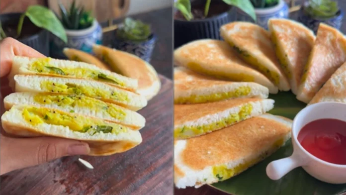 Quick Easy Instant Stuffed Uttapam Breakfast Recipe