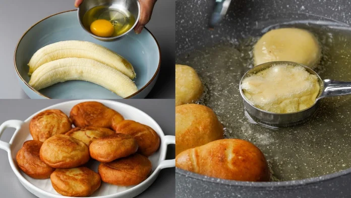 Oil Fried Banana Egg Dish Tempts Taste