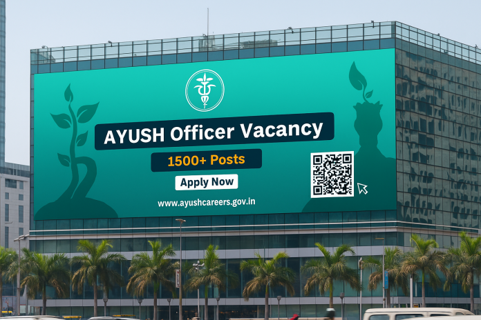 AYUSH Officer Vacancy Advertisement Display