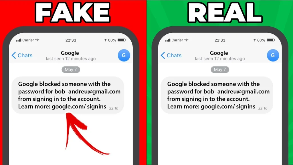 How to identify real and fake SMS